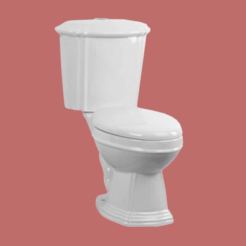 Sheffield White 2-Piece Round Toilet with Dual Flush - Renovators Supply