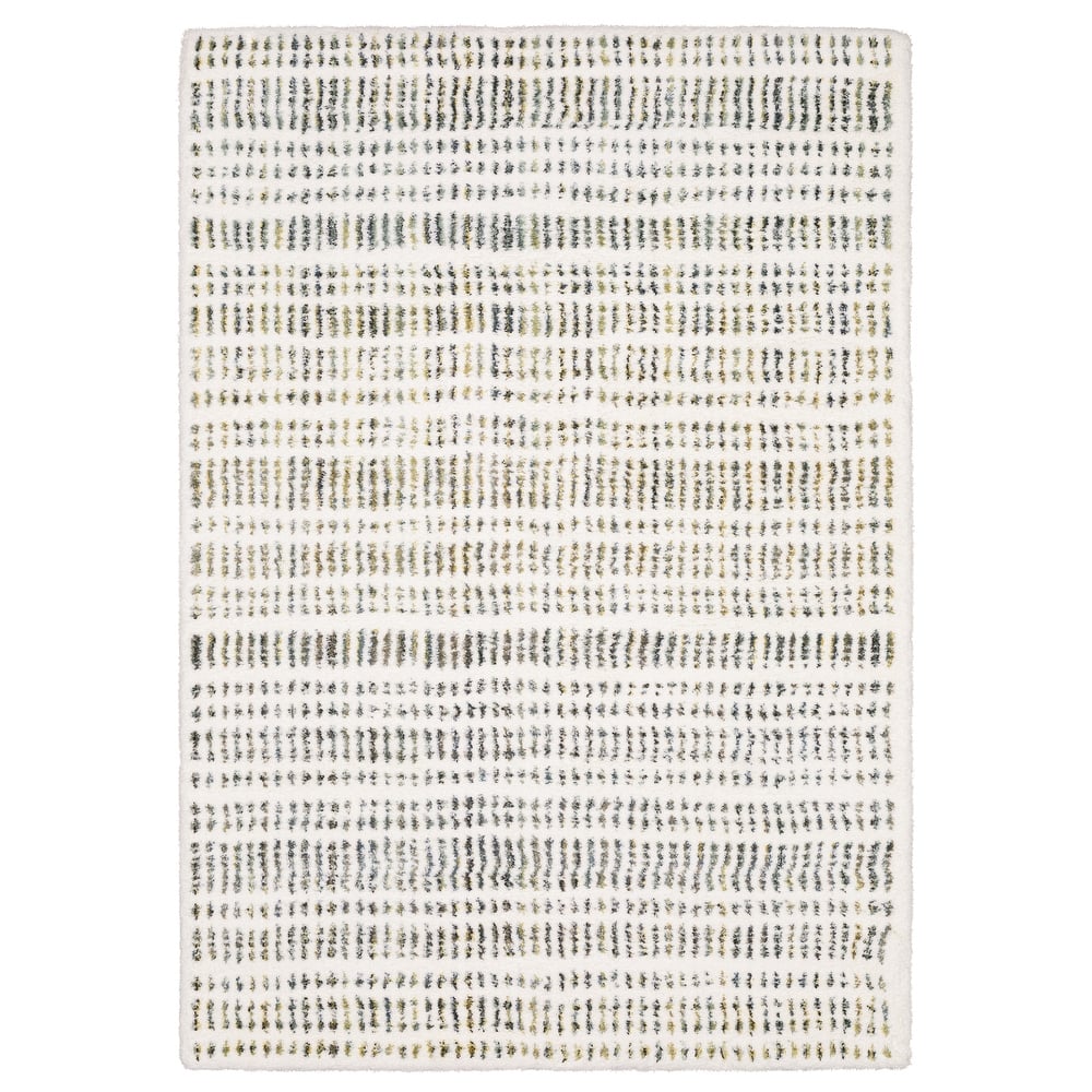Style Haven Genoa Dashed Lines Ivory/ Multi Area Rug