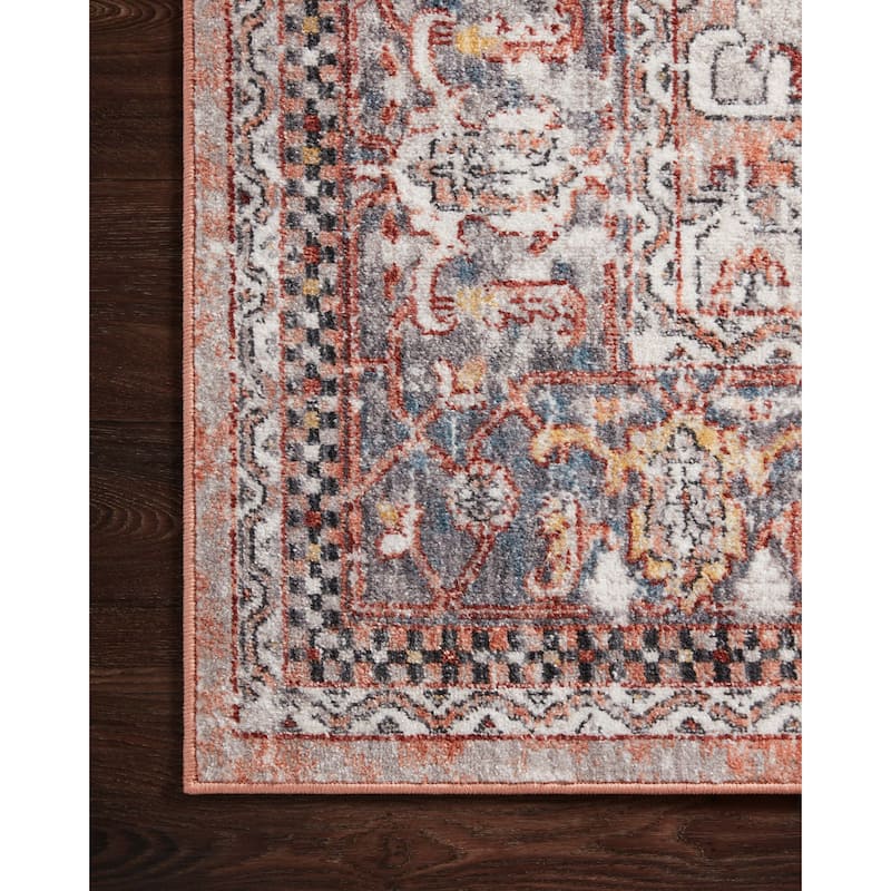 Alexander Home Cassandra Sunset Oriental Distressed Area Rug