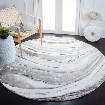 SAFAVIEH Cyrus Shag Sabrine Abstract 1-inch Thick Rug