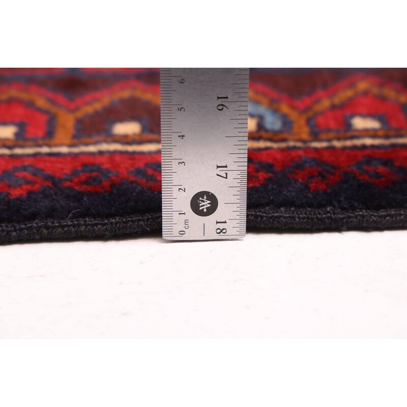 ECARPETGALLERY Hand-knotted Teimani Red Wool Rug - 3'5 x 6'6