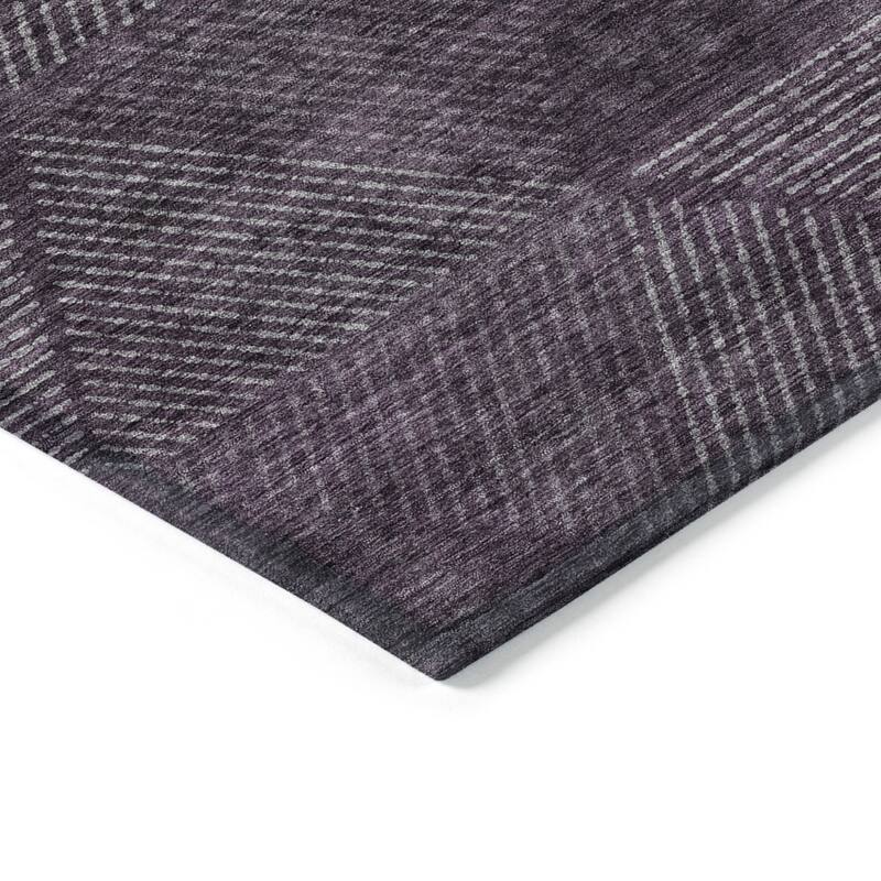 HomeRoots Geometric Transitional Rectangle Outdoor Rug