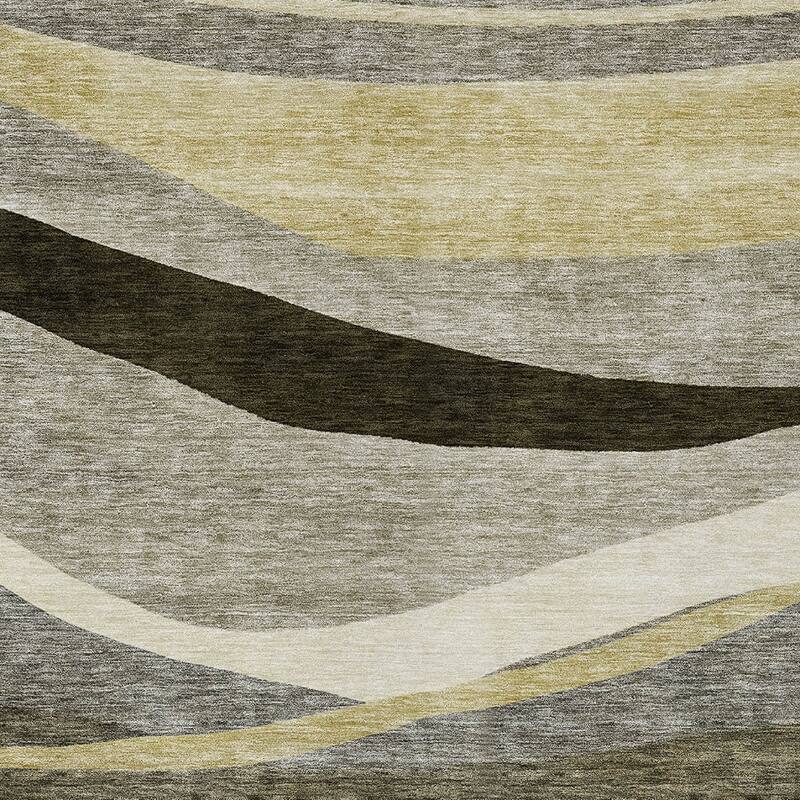 HomeRoots Abstract Transitional Rectangle Outdoor Rug