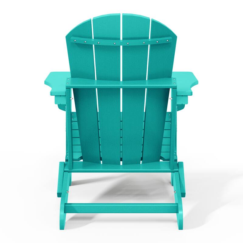 Laguna Hdpe All Weather Outdoor Patio Foldable Adirondack Chairs (Set Of 8)