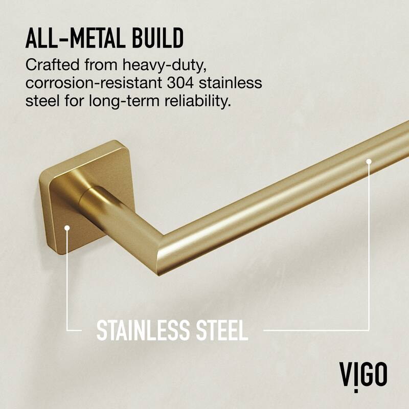 VIGO Satro 3-Piece Bathroom Hardware Accessory Set with 24 in. Towel Bar, Toilet Paper Holder, Hand Towel Holder