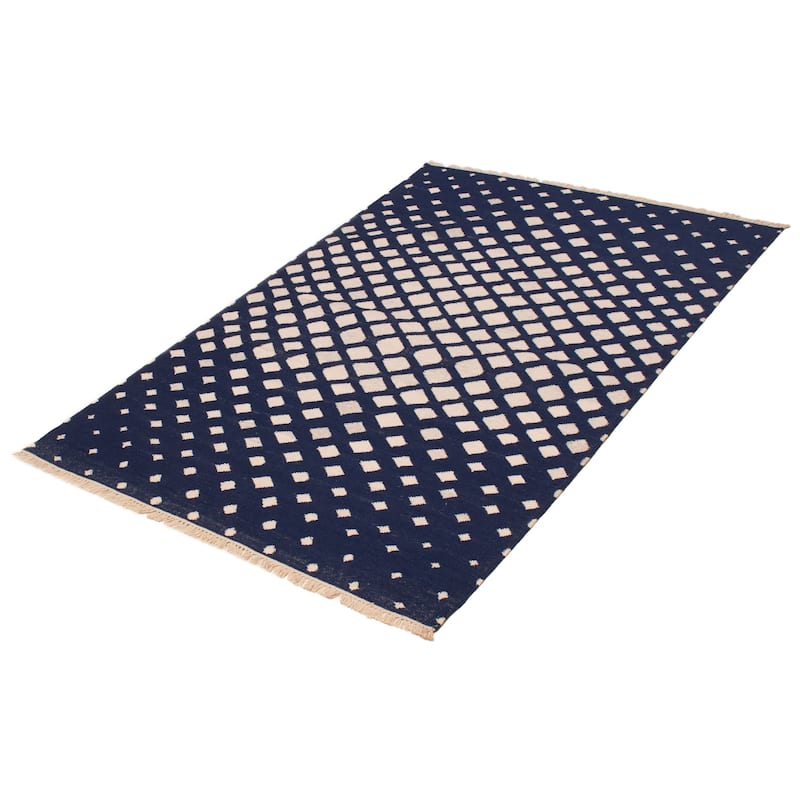 Ankara FW Navy Kilim 5'3" x 8'2" - 5'3 x 8'2