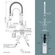 preview thumbnail 88 of 87, WOWOW Single Handle Gooseneck Pull Down Sprayer Kitchen Faucet
