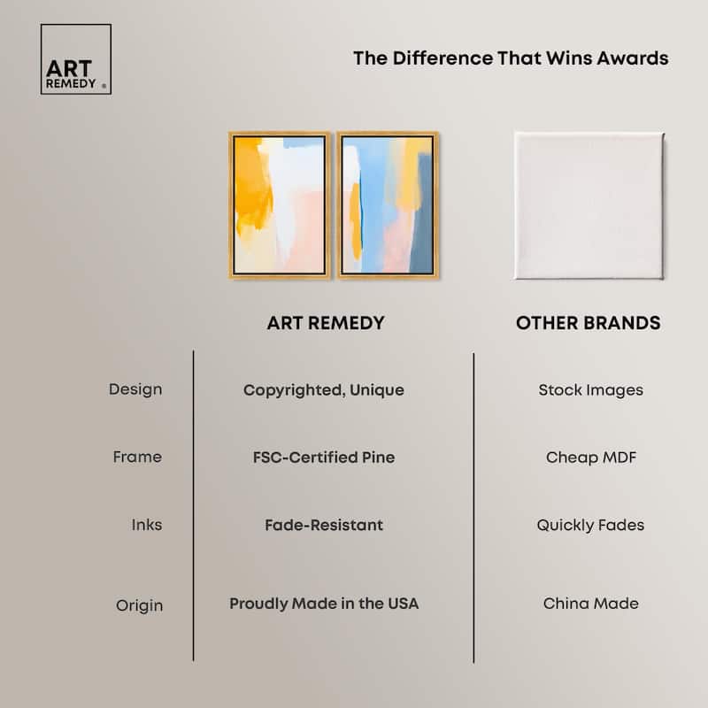 Lightwave Tides Canvas Set of 2 by Art Remedy