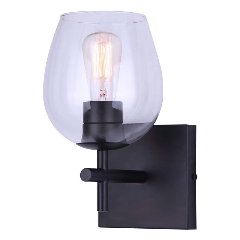 Canarm IVL1019A01 Cain Bathroom Sconce - Black