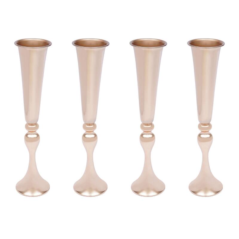 Kory Wedding Gold Table Centerpiece Metal Flower Vase Stand Bed Bath