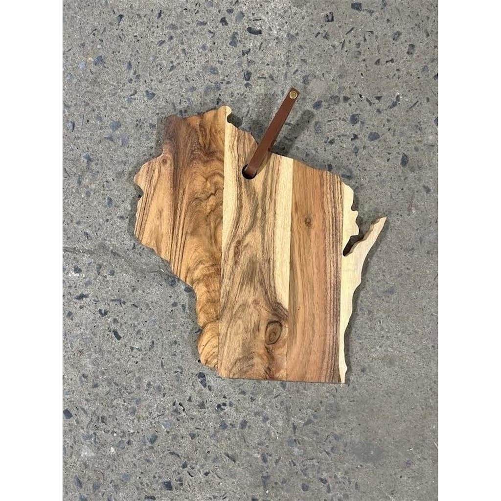 Acacia Wood "Wisconsin" Cutting Board - A - Natural