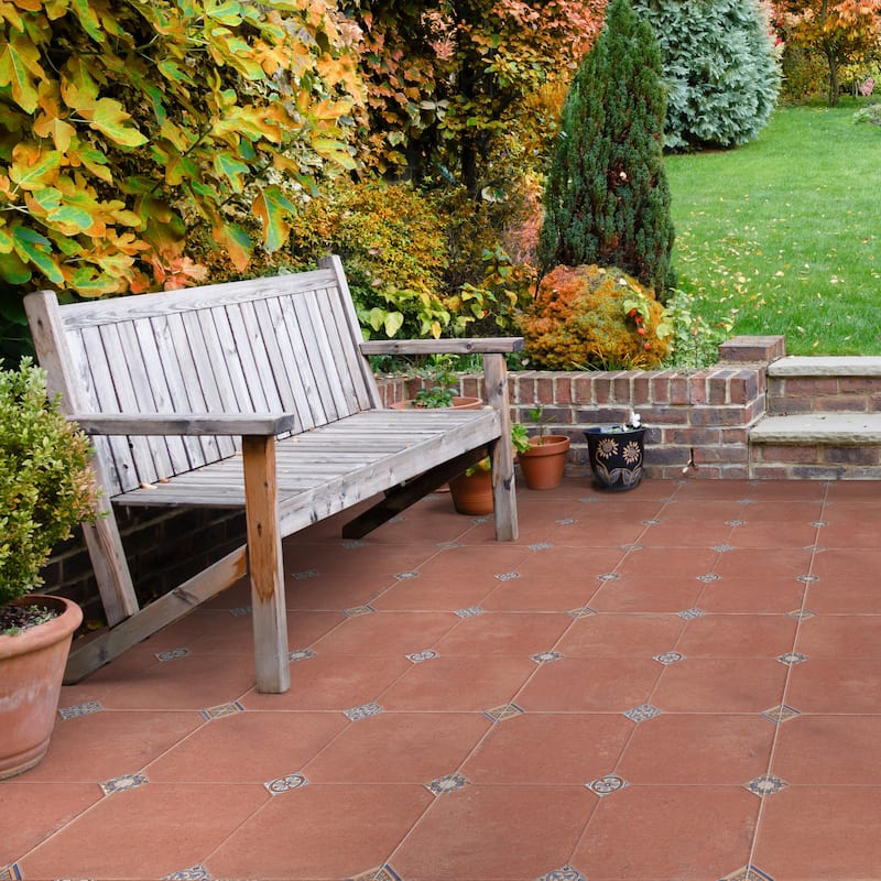 Merola Tile Manises Decor Cuero 22-3/4" x 22-3/4" Porcelain Floor and Wall Tile - Pallet (15 Tiles)