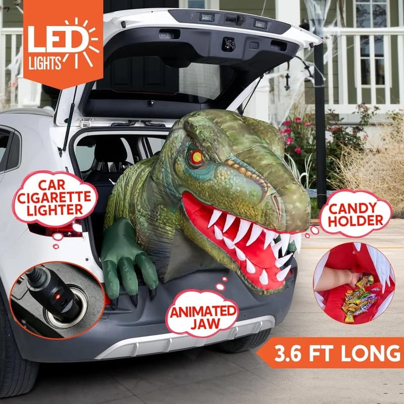 3.6 ft Halloween Inflatable Dinosaur