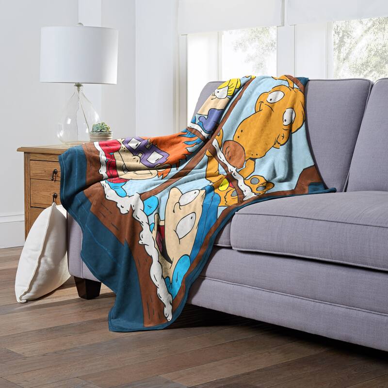 Nickelodeon Rugrats Winter Window Silk Touch Throw Blanket