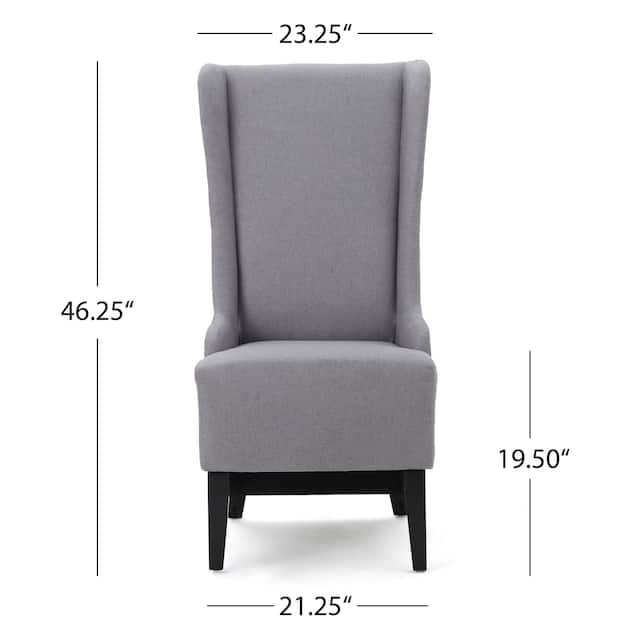 Callie High-back Fabric Dining Chair by Christopher Knight Home - 23.25" L x 28.75" W x 46.25" H
