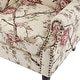 preview thumbnail 86 of 134, 2 Set Traditional Patterned Wingback Accent Chairs with NailHead