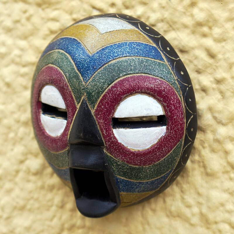Novica Handmade Kunimdu African Wood Mask