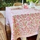 preview thumbnail 3 of 3, Beatrice pink and green tablecloth