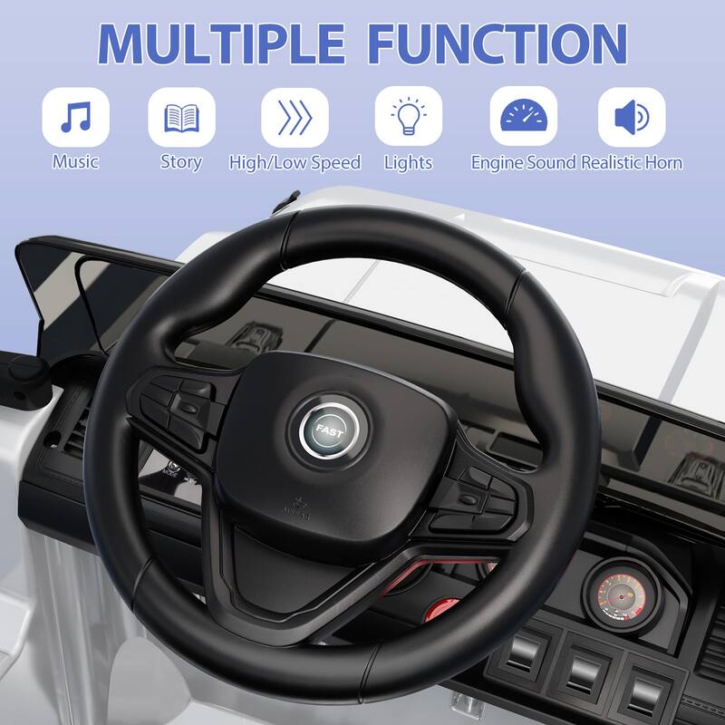 12V Kids Ride on Truck Car Kids Electric Vehicles Toy for 3-5 Years Old Boys Girls Gift, Black