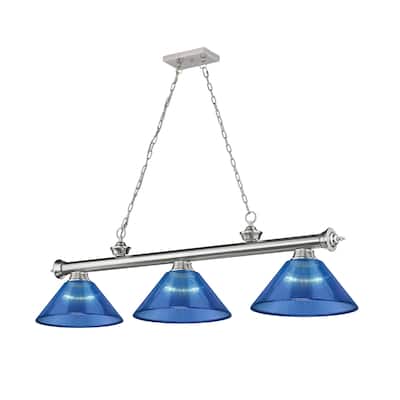 Cordon 3 Light Billiard - Brushed Nickel