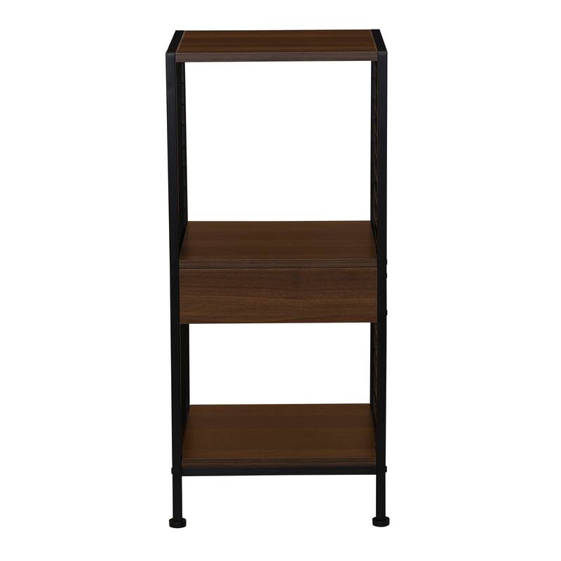 Household Essentials Trellis Open Storage Bookshelf with 2 Cube Compartments