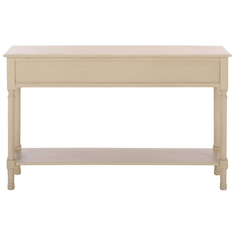 SAFAVIEH Macie 3-Drawer Console Table - 47.3" W x 13" L x 29.5" H - 47.3" W x 13" L x 29.5" H - 47"W x 13"D x 30"H