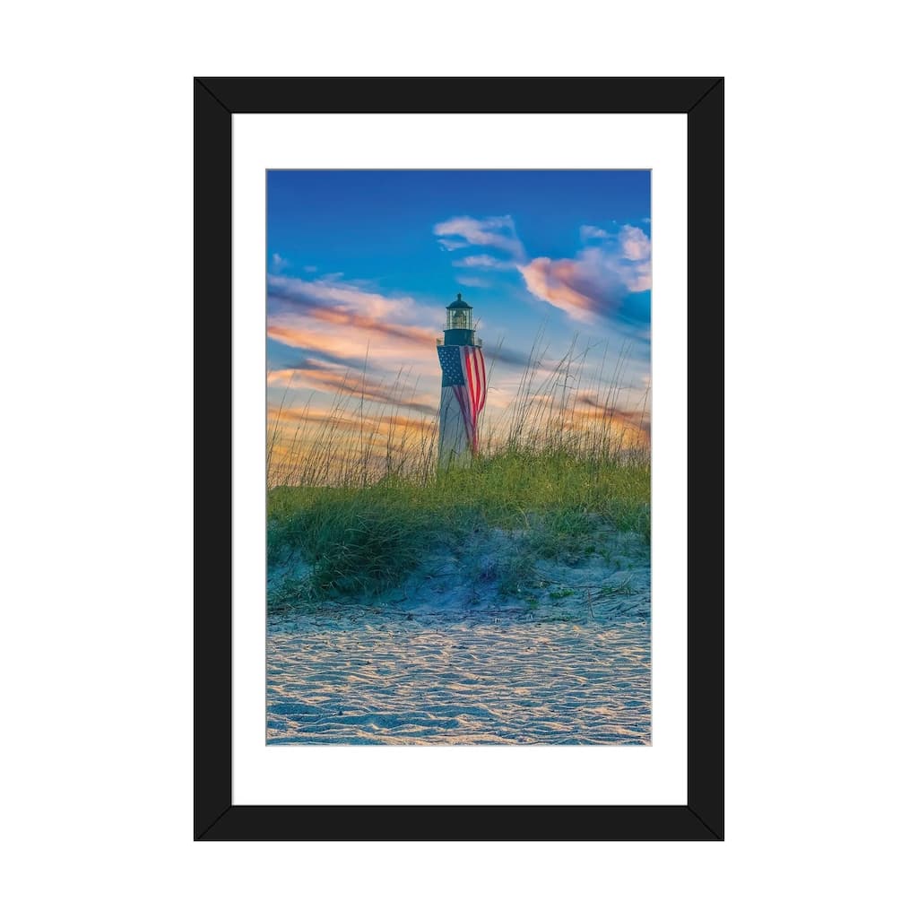 iCanvas "Tybee Lighthouse Flag At Sunset" by Dan Sproul