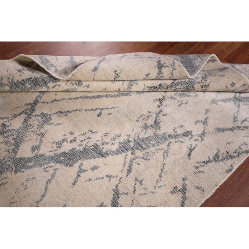 Abstract Modern Area Rug Hand-Knotted Wool Carpet - 5'3"x 7'7"