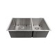 preview thumbnail 2 of 7, ZLINE Undermount Double Bowl Sink in Stainless Steel with Bottom Grid