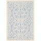 preview thumbnail 29 of 87, SAFAVIEH Handmade Cambridge Myrtis Modern Moroccan Wool Area Rug 2' x 3' - Light Blue/Ivory - Rectangle