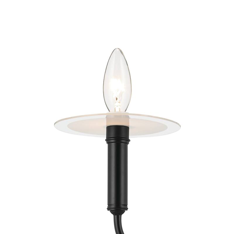 Eadie 30.75 Inch 4 Light Chandelier in Black