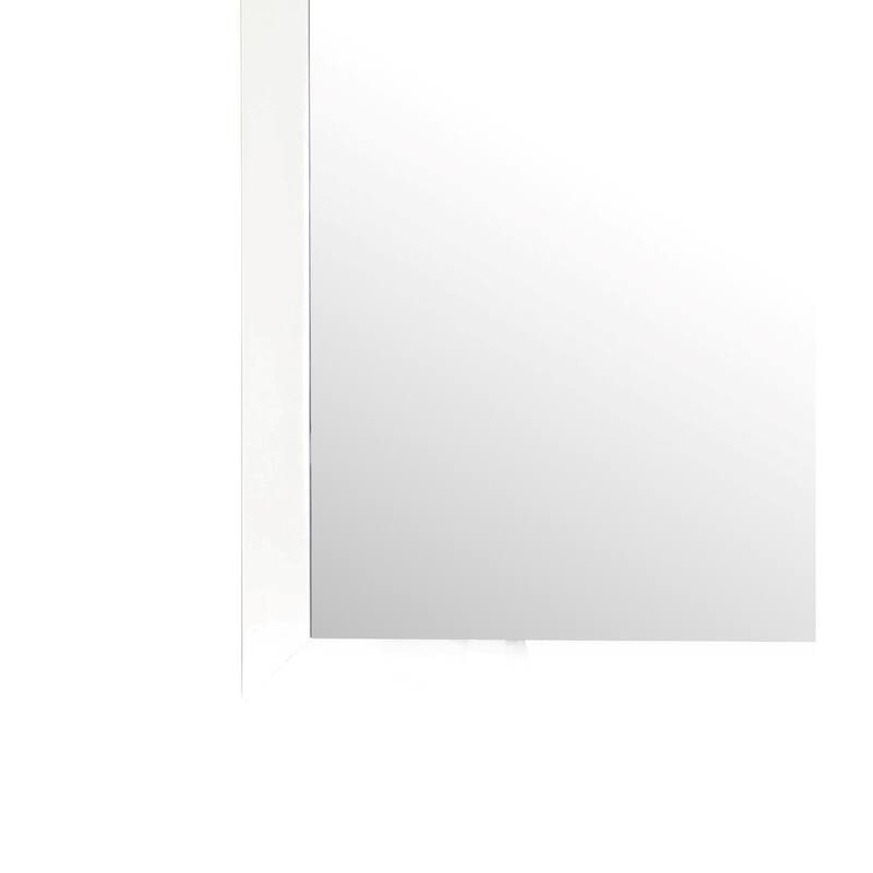 Rectangular Framed Dresser Wall Mirror - 39" - White