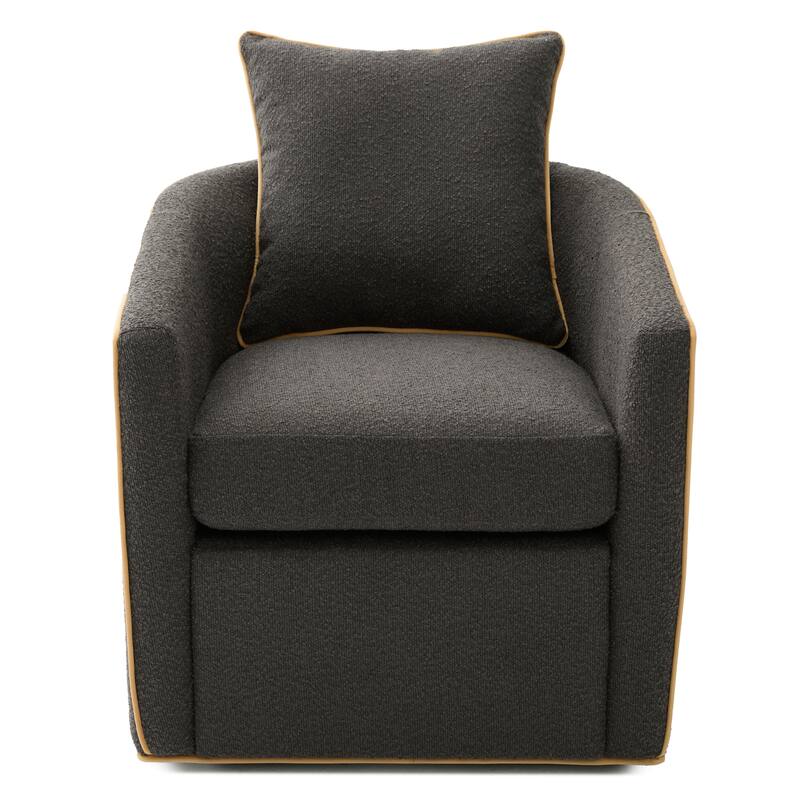 Christopher Knight Home - Averly Modern Upholstered Swivel Accent Chair with Curved Arms