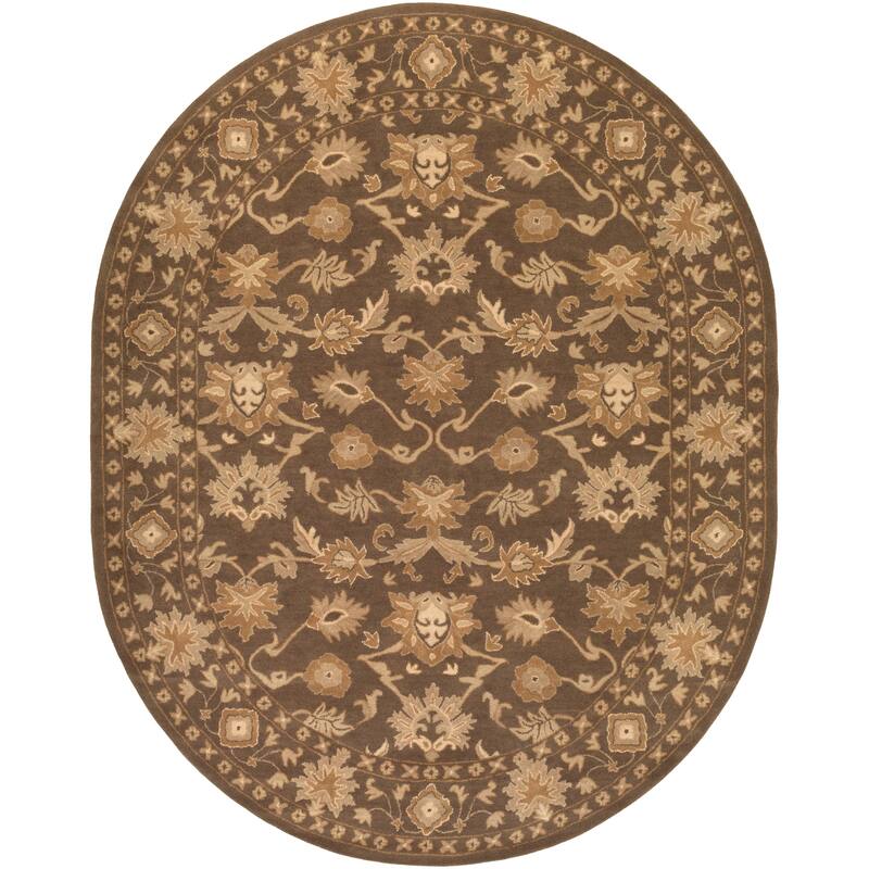 Handmade Nick Bordered Wool Area Rug