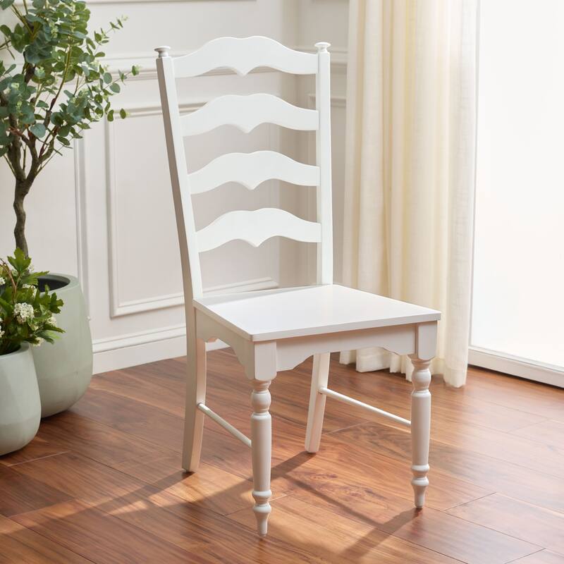 SAFAVIEH HOME Rasia Ladder Back Side Chair - 19"W x 22"D x 41"H