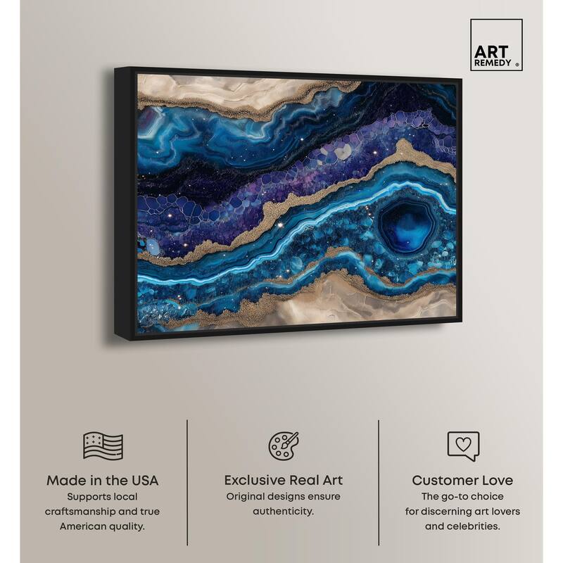 Galactic Geode I Canvas by Art Remedy