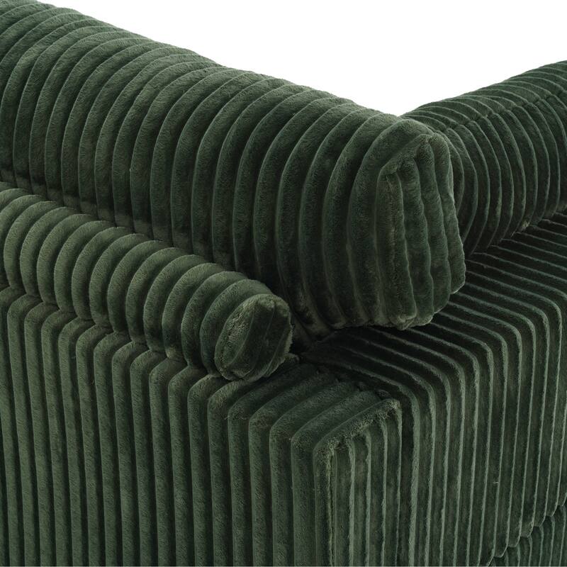 Plush Flannel Modular Sectional Sofa for Living Room