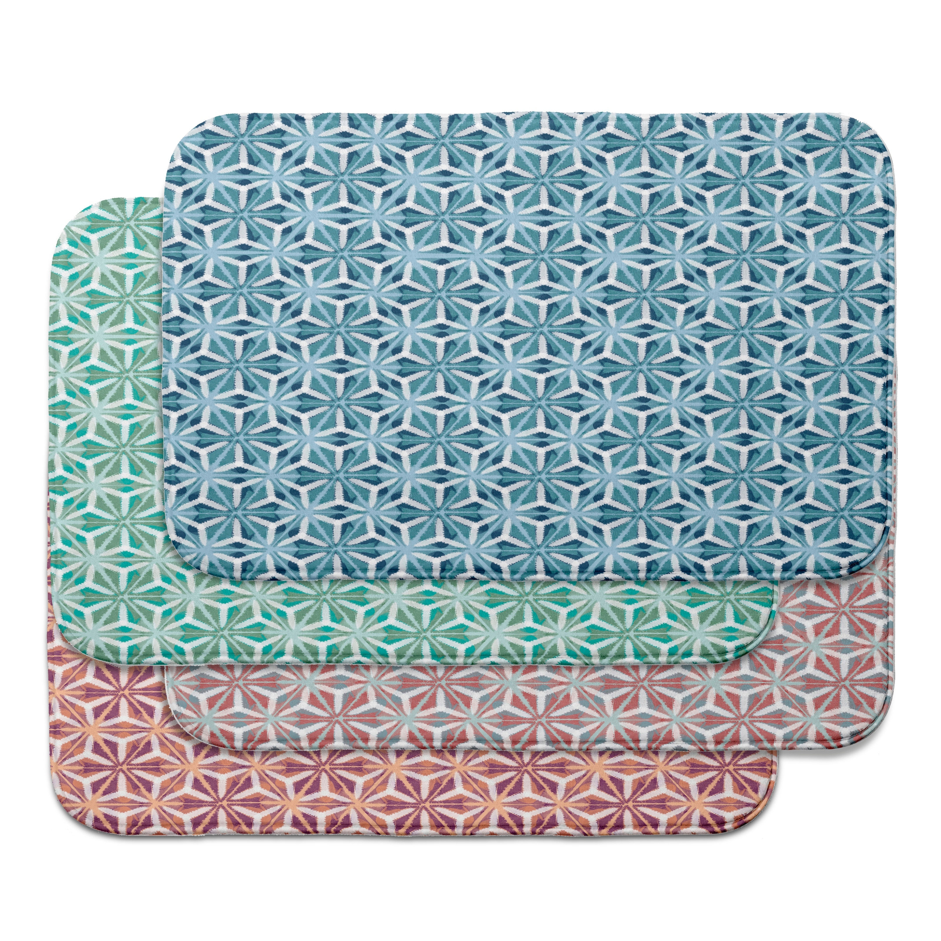 Water Mosaic Bath Mat