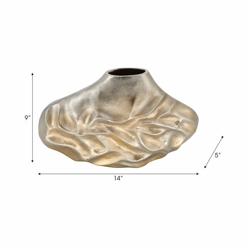 Metal Cartwright Hammered Textured Vase