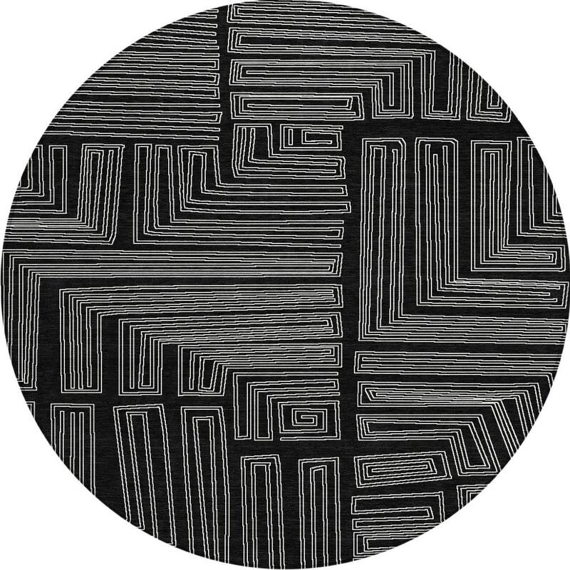 HomeRoots Geometric Transitional Rectangle Outdoor Rug