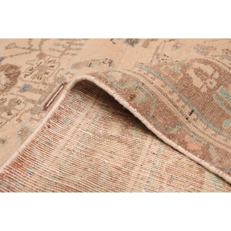 ECARPETGALLERY Hand-knotted Antalya Vintage Beige Wool Rug - 5'2 x 11'0