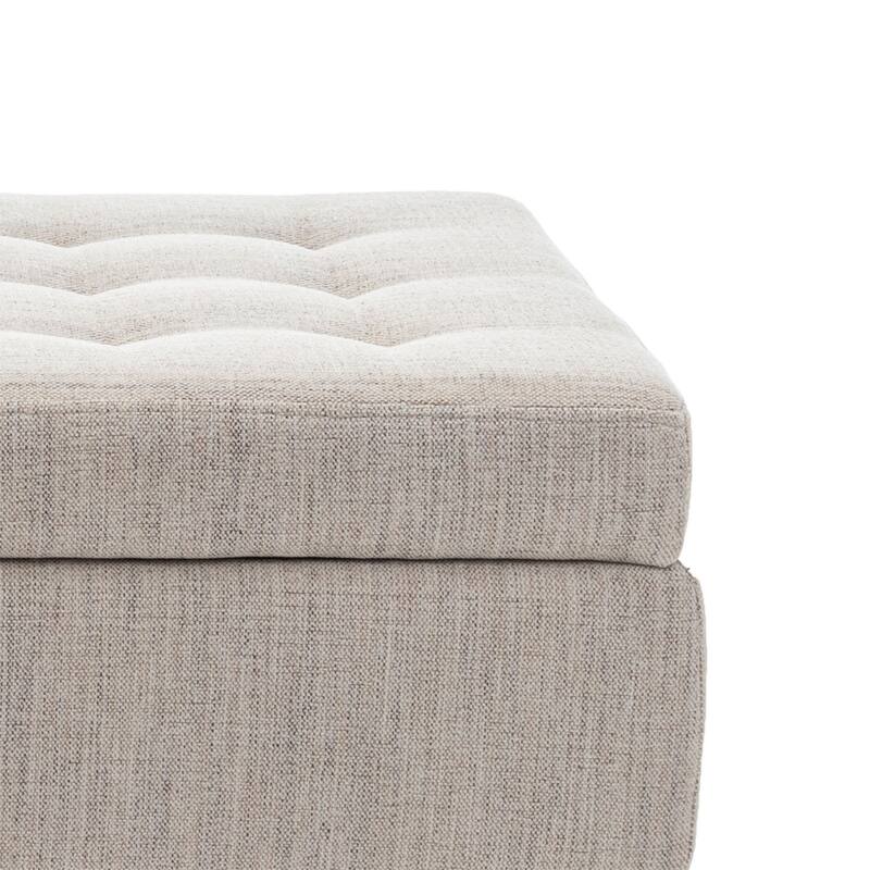 Modern Stylish Upholstered Storage Bench with Flip Top