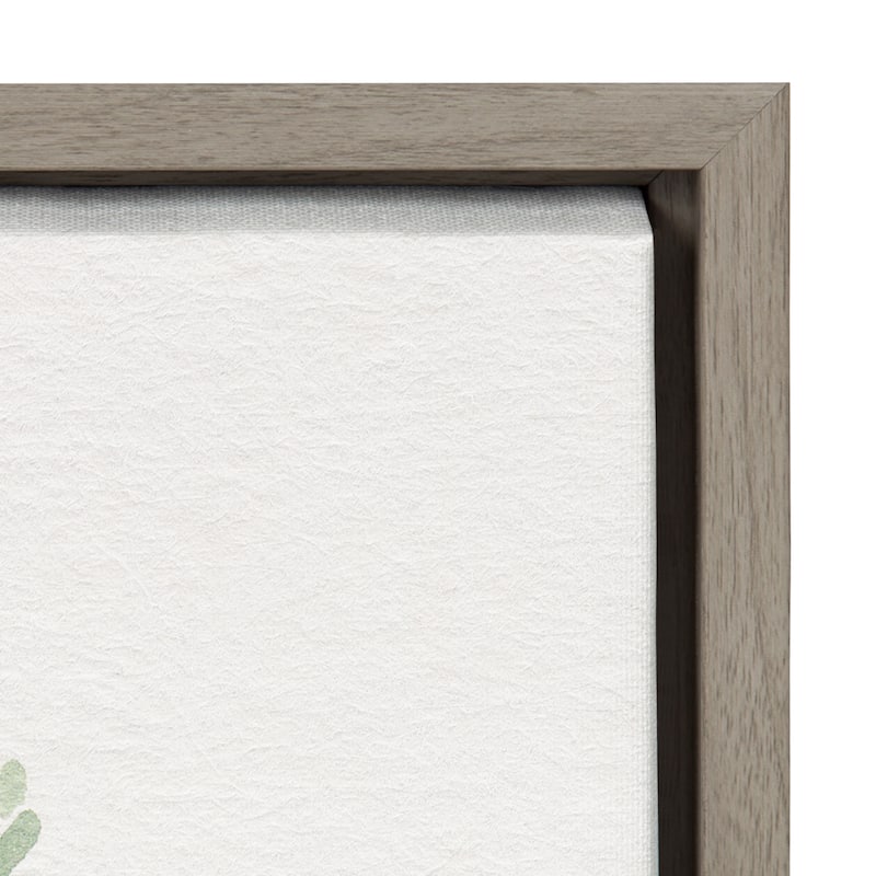 Kate and Laurel Sylvie Flower and Ferns Framed Canvas by Patricia Shaw