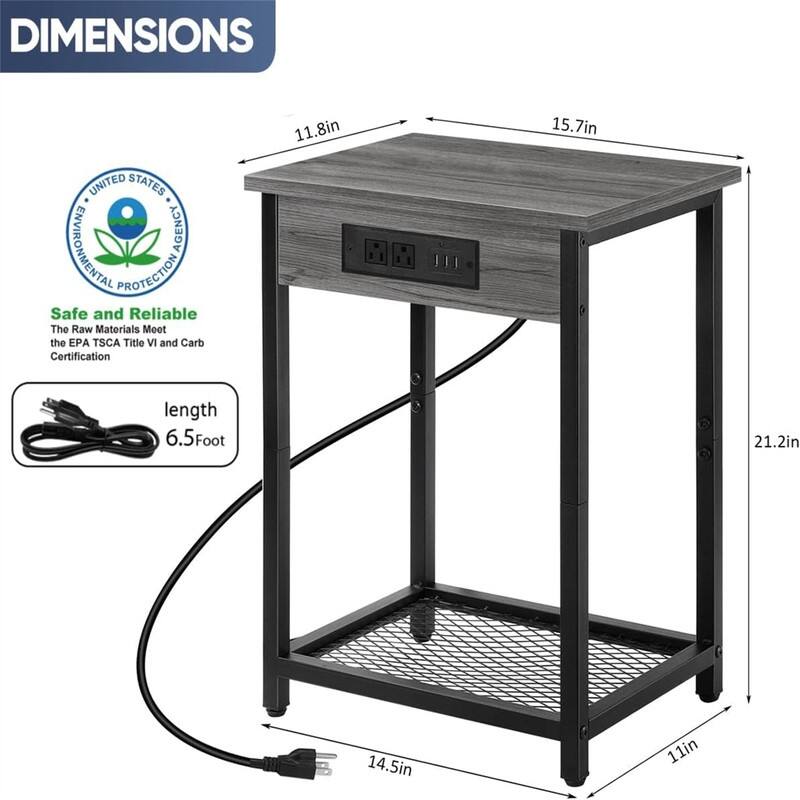 Nightstands with Charging Station