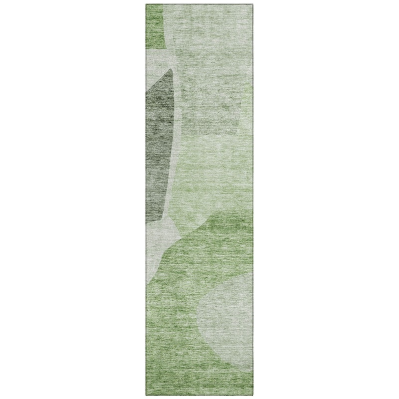 Machine Washable Indoor/ Outdoor Chantille Modern Abstract Rug