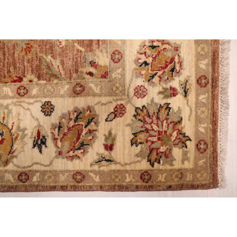 ECARPETGALLERY Hand-knotted Jamshidpour Brown Wool Rug - 5'6 x 8'1