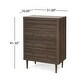 preview thumbnail 3 of 10, Nystrom Mid Century Modern 4 Drawer Dresser by Christopher Knight Home
