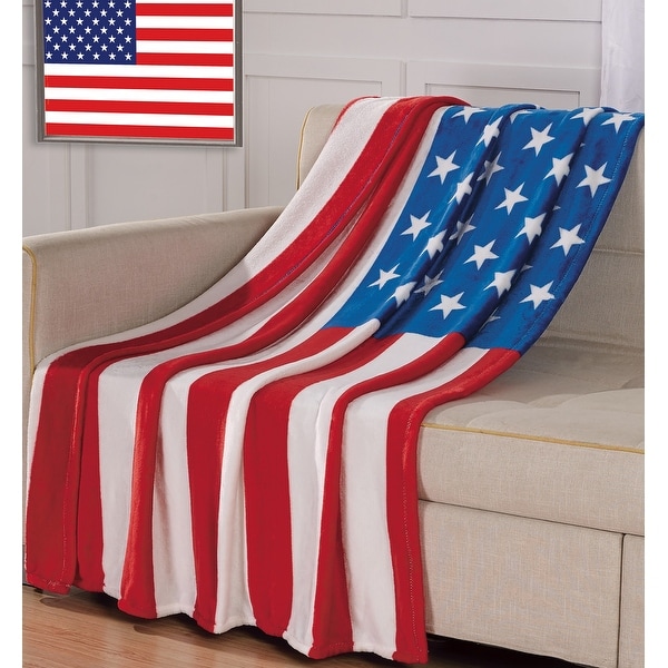 American Flag Oversized Throw. Opens flyout.