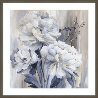 Blue Botanic Dreams by Asia Jensen Wood Framed Wall Art Print - Svelte ...