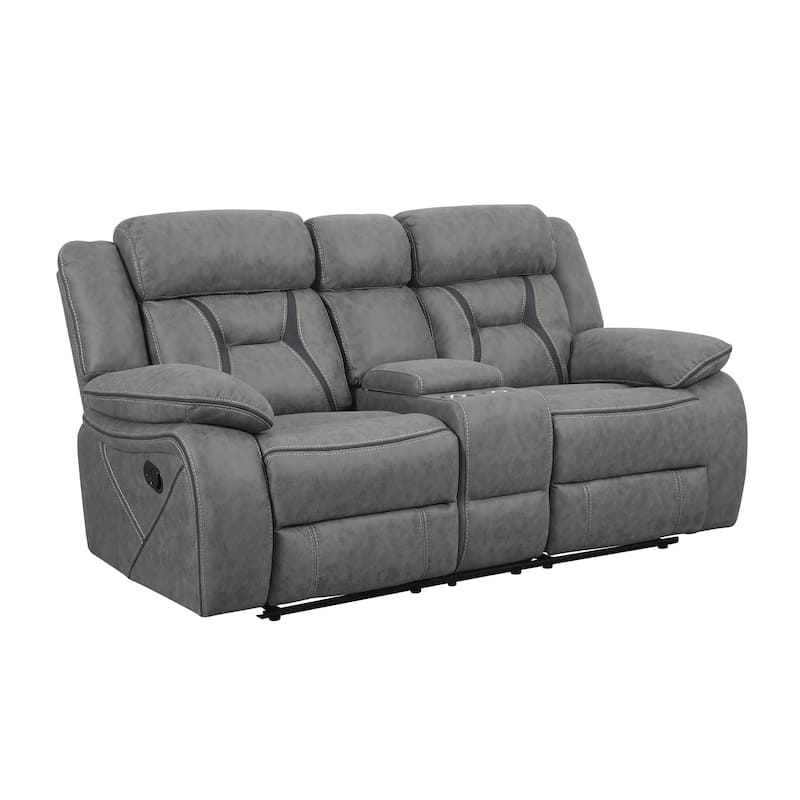 Josef Casual Reclining Loveseat - Grey